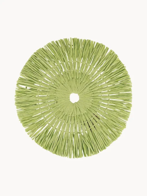 Manteles Individuales|Manteles Individuales>Villa D'Este Home Tivoli Manteles individuales artesanales Cedro, 6 uds. Verde claro