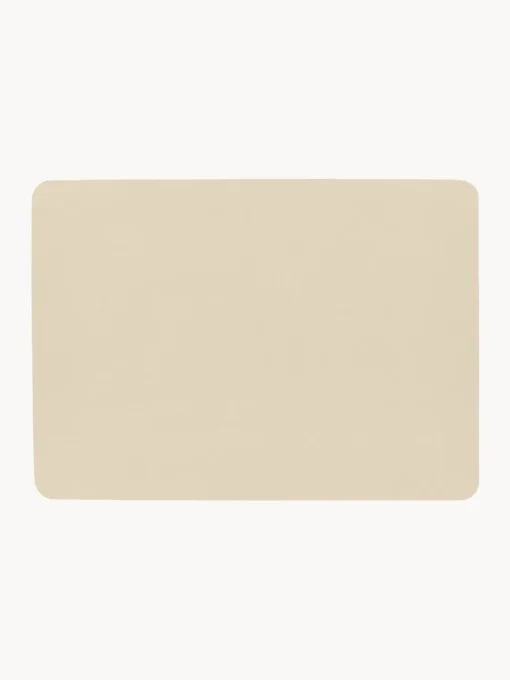 Manteles Individuales|Vajillas Completas>ASA Selection Manteles individuales de cuero sintético Pik, 2 uds. Beige claro