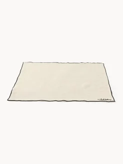 Manteles Individuales|Manteles Individuales></noscript>Westwing Collection Manteles individuales de lino con bordado Cosmo, 4 uds. Beige claro
