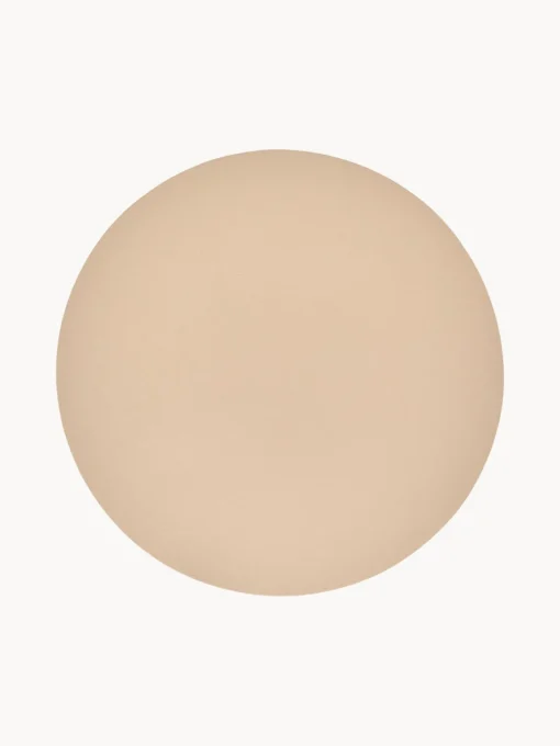 Manteles Individuales|Manteles Individuales>ASA Selection Manteles individuales redondos de cuero sintético Pik, 2 uds. Beige