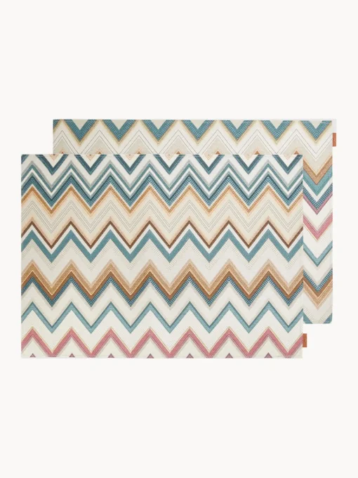 Manteles individuales reversibles Zigzag, 2 uds. Manteles Individuales|Vajillas Completas