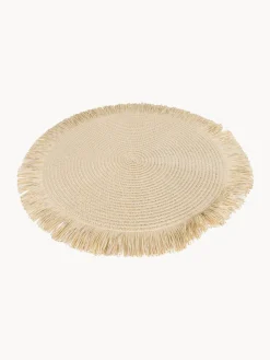 Manteles Individuales|Manteles Individuales></noscript>Villa D'Este Home Tivoli Manteles individuales Shades Of Chocolate, 4 uds. Blanco, tonos beige, marrón