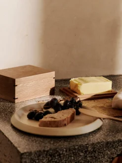 Mantequilleras|Vajillas Completas>Ferm Living Mantequera de madera de roble Bon
