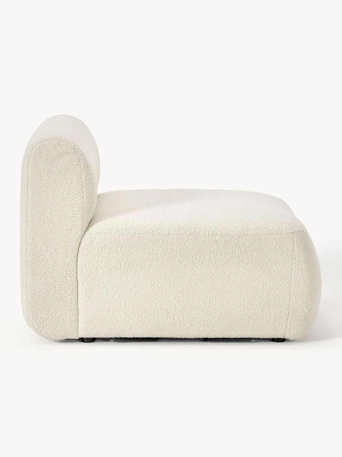 Sofás>Westwing Collection Módulo central de borreguillo Sofia Borreguillo blanco Off White