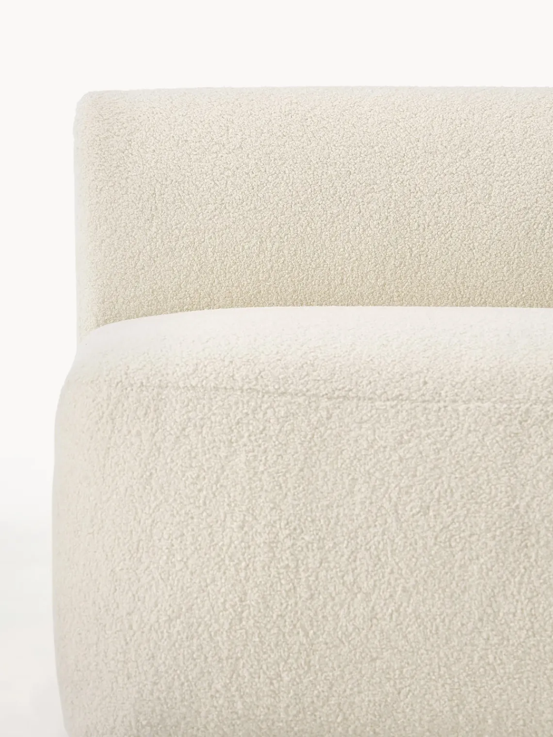 Sofás>Westwing Collection Módulo central de borreguillo Sofia Borreguillo blanco Off White