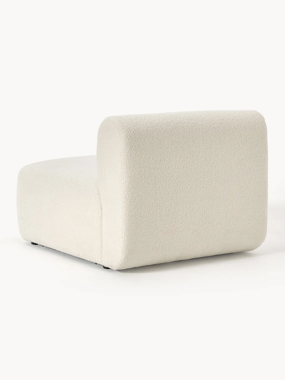 Sofás>Westwing Collection Módulo central de borreguillo Sofia Borreguillo blanco Off White