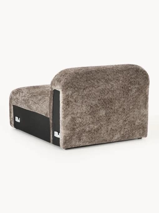 Sofás>Westwing Collection Módulo central de borreguillo bouclé Wolke Borreguillo bouclé taupe