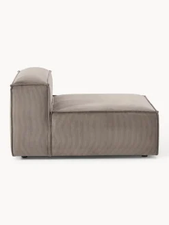 Sofás></noscript>Westwing Collection Módulo central de pana sofá Lennon Pana taupe