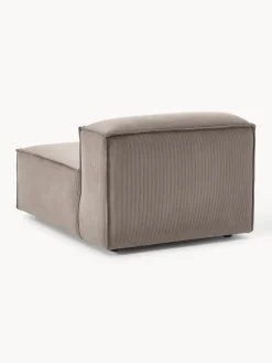 Sofás></noscript>Westwing Collection Módulo central de pana sofá Lennon Pana taupe