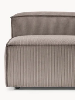 Sofás></noscript>Westwing Collection Módulo central de pana sofá Lennon Pana taupe