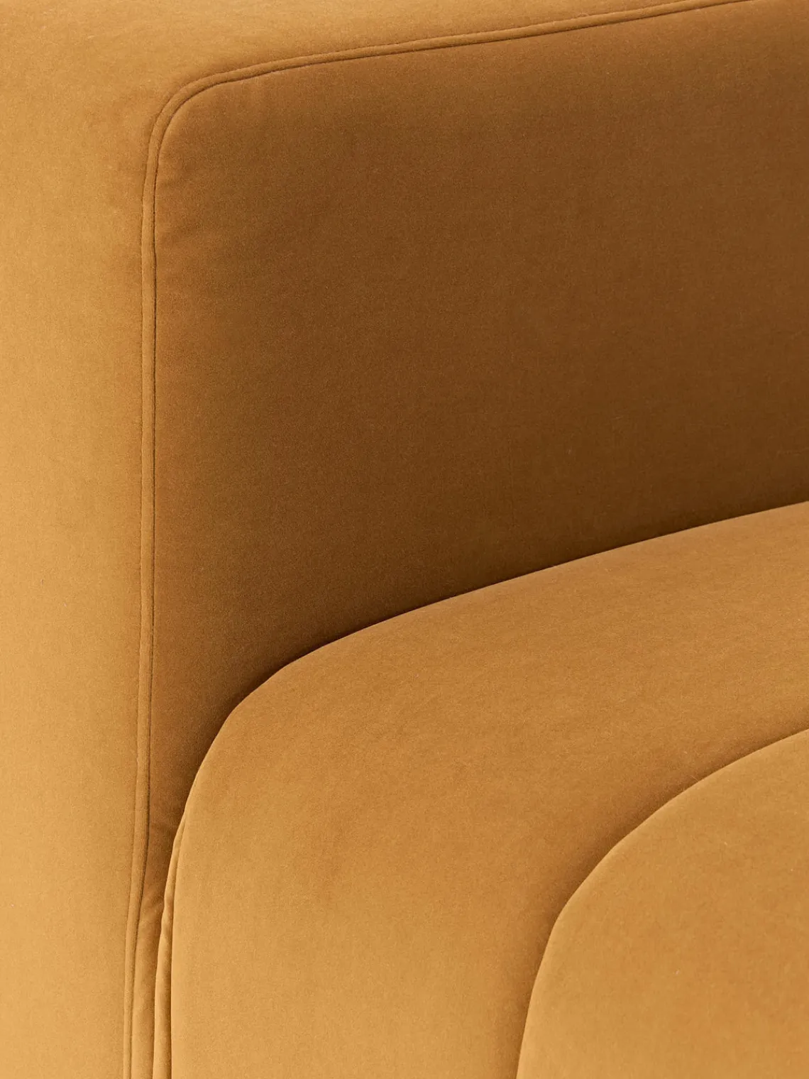 Clearance Módulo central de terciopelo Lena Sofás