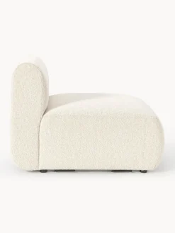 Sofás></noscript>Westwing Collection Módulo central en tejido bouclé Sofia Bouclé blanco Off White