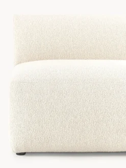 Sofás></noscript>Westwing Collection Módulo central en tejido bouclé Sofia Bouclé blanco Off White