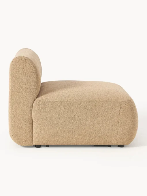 Sofás>Westwing Collection Módulo central en tejido bouclé Sofia Bouclé beige