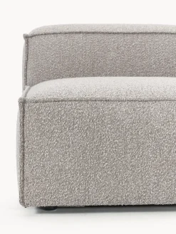 Sofás></noscript>Westwing Collection Módulo central en tejido bouclé Lennon Bouclé gris pardo