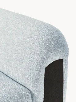 Sofás></noscript>Westwing Collection Módulo central en tejido bouclé Wolke Bouclé azul claro