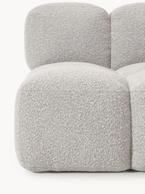 Sofás>Westwing Collection Módulo central en tejido bouclé Tayla Bouclé taupe
