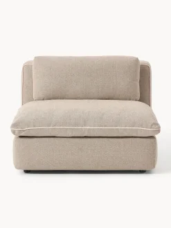 Sofás></noscript>Westwing Collection Módulo central Felix Tejido grueso beige