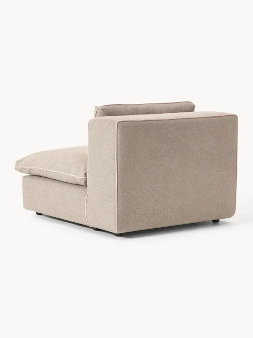 Sofás>Westwing Collection Módulo central Felix Tejido grueso beige