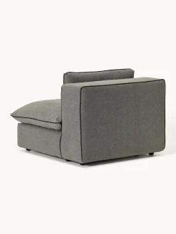 Sofás></noscript>Westwing Collection Módulo central Felix Tejido grueso gris oscuro