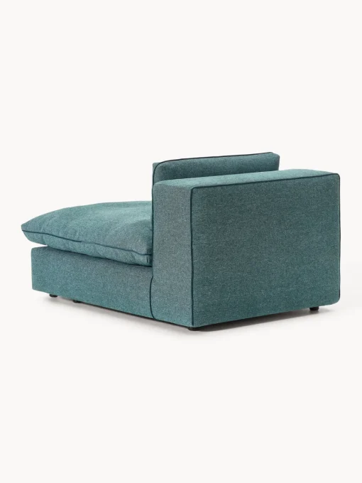 Sofás>Westwing Collection Módulo central grande Felix Tejido grueso verde turquesa