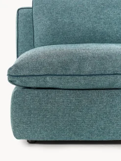 Sofás></noscript>Westwing Collection Módulo central grande Felix Tejido grueso verde turquesa