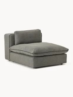 Sofás>Westwing Collection Módulo central grande Felix Tejido grueso gris oscuro