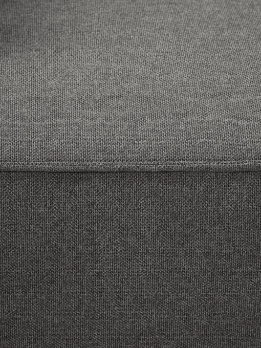 Sofás>Westwing Collection Módulo central sofá Lennon Tejido gris antracita