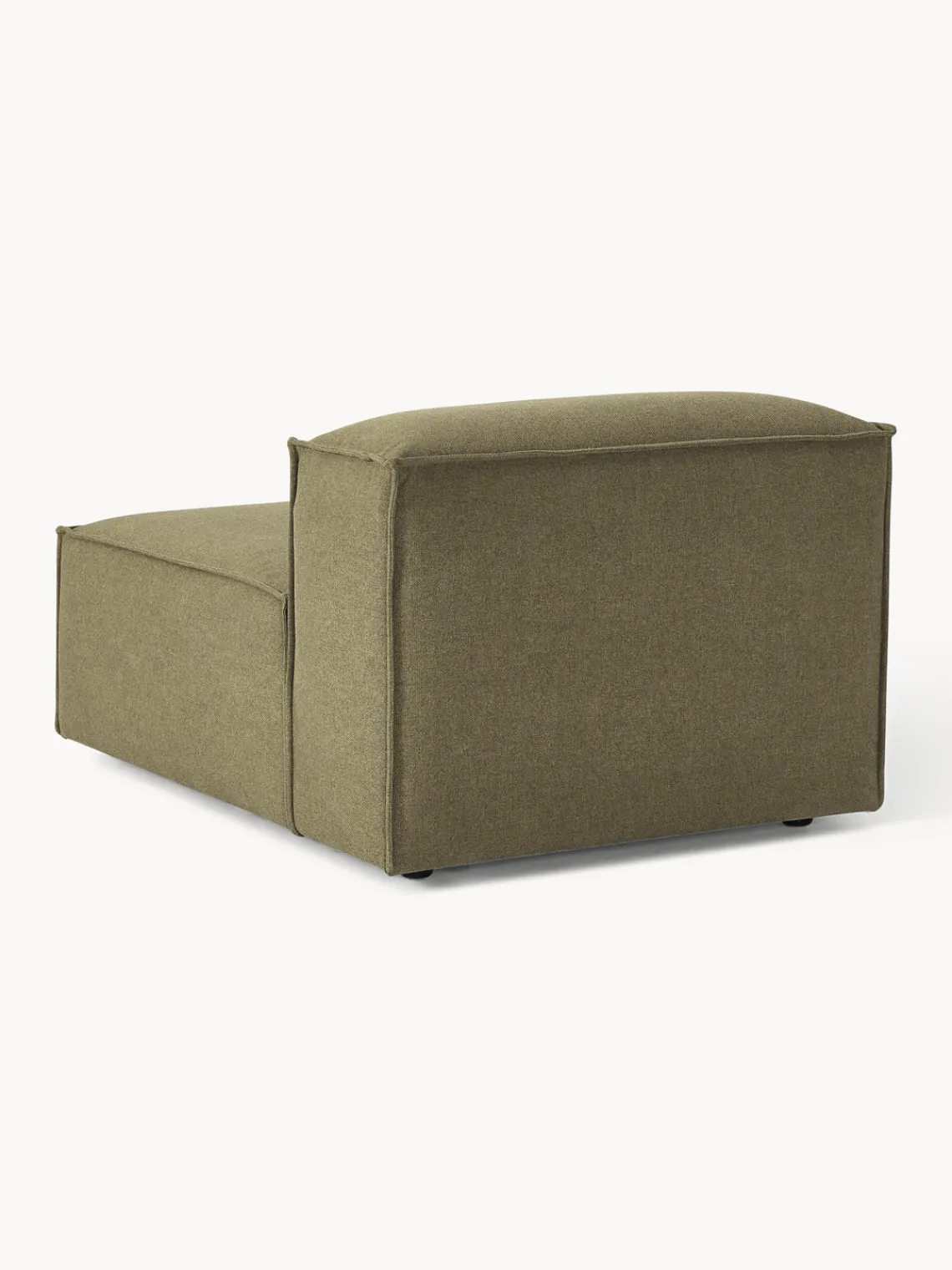 Sofás>Westwing Collection Módulo central sofá Lennon Tejido verde oliva