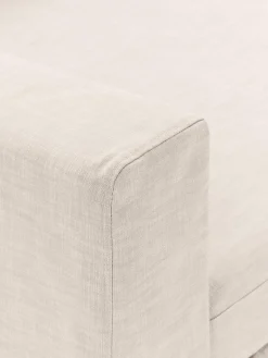 Sofás></noscript>Westwing Collection Módulo de esquina con tapizado desenfundable Russell Tejido beige claro jaspeado