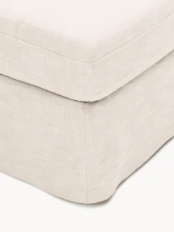 Sofás></noscript>Westwing Collection Módulo de esquina con tapizado desenfundable Russell Tejido beige claro jaspeado