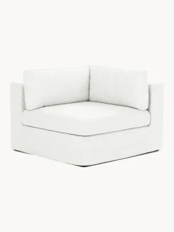 Sofás></noscript>Westwing Collection Módulo de esquina con tapizado desenfundable Russell Tejido blanco Off White jaspeado