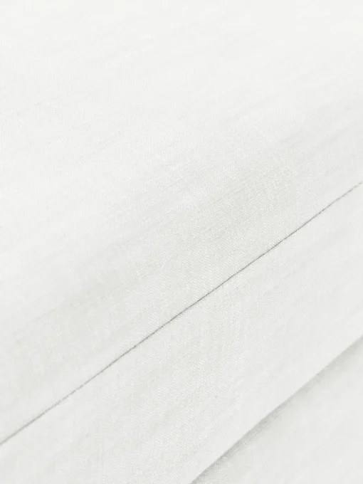 Sofás>Westwing Collection Módulo de esquina con tapizado desenfundable Russell Tejido blanco Off White jaspeado