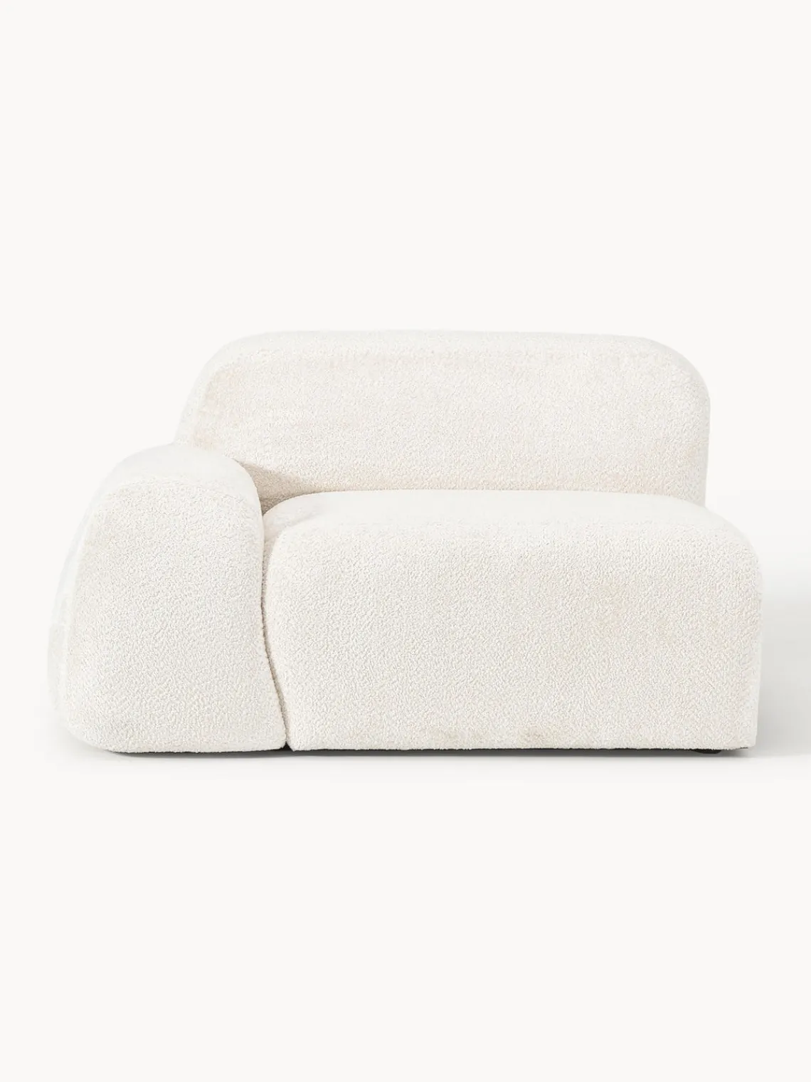 Clearance Módulo de esquina de borreguillo bouclé Wolke Sofás