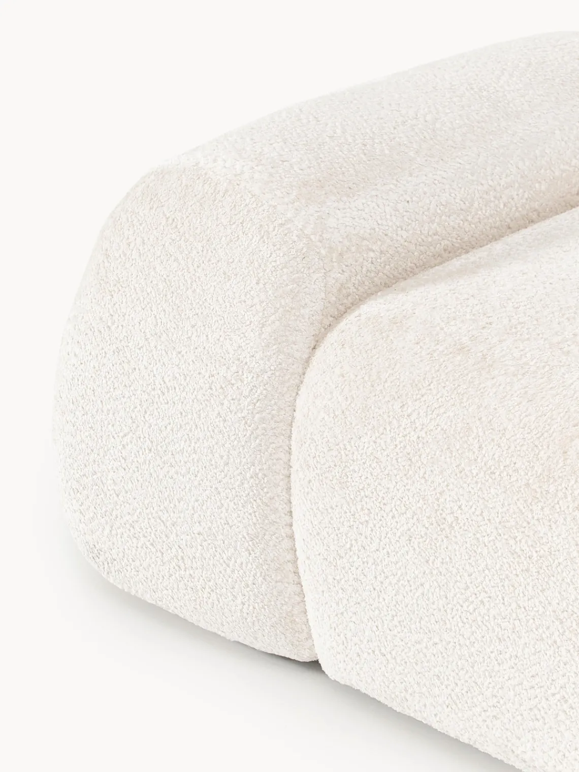 Clearance Módulo de esquina de borreguillo bouclé Wolke Sofás