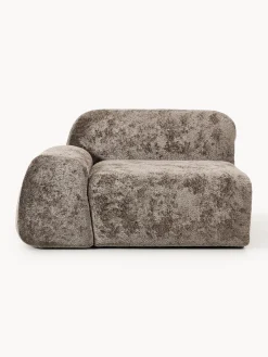 Sofás>Westwing Collection Módulo de esquina de borreguillo bouclé Wolke Borreguillo bouclé taupe