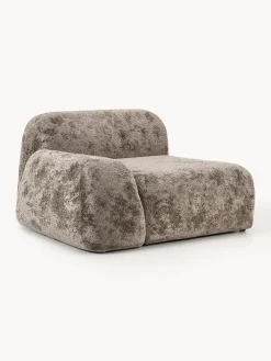 Sofás>Westwing Collection Módulo de esquina de borreguillo bouclé Wolke Borreguillo bouclé taupe