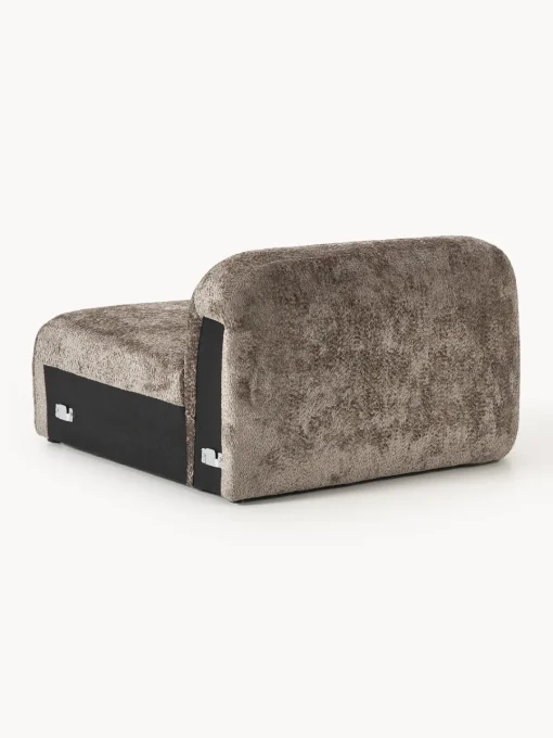 Sofás>Westwing Collection Módulo de esquina de borreguillo bouclé Wolke Borreguillo bouclé taupe