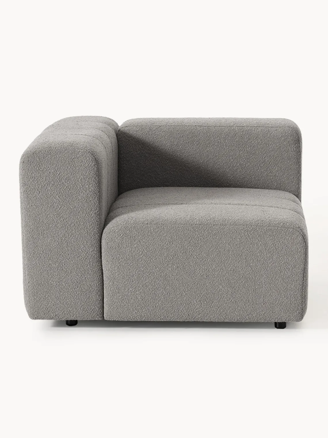 Hot Módulo de esquina en tejido bouclé Lena Sofás