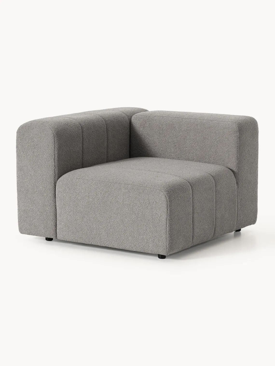 Hot Módulo de esquina en tejido bouclé Lena Sofás