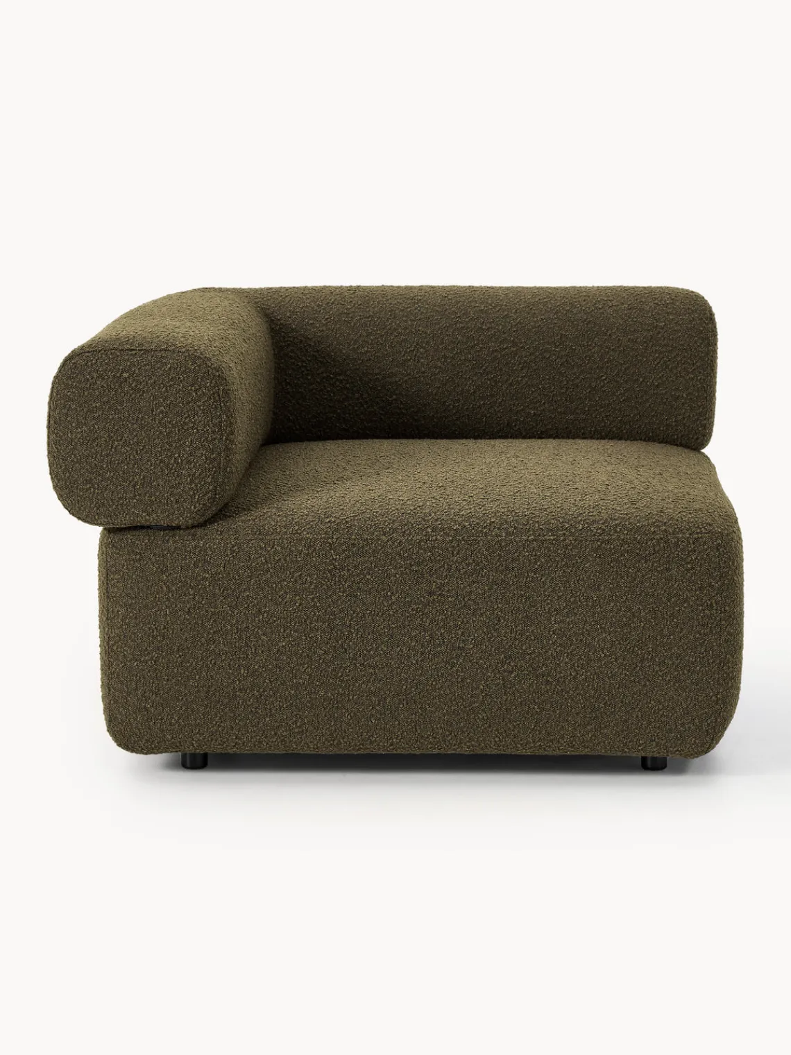 New Módulo de esquina en tejido bouclé Anton Sofás