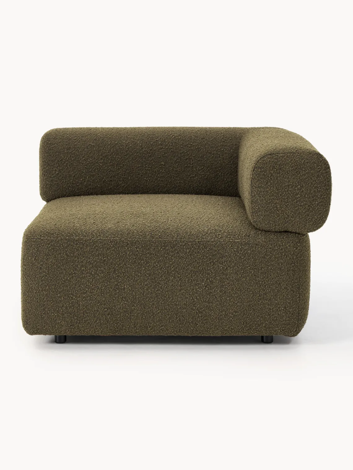 New Módulo de esquina en tejido bouclé Anton Sofás