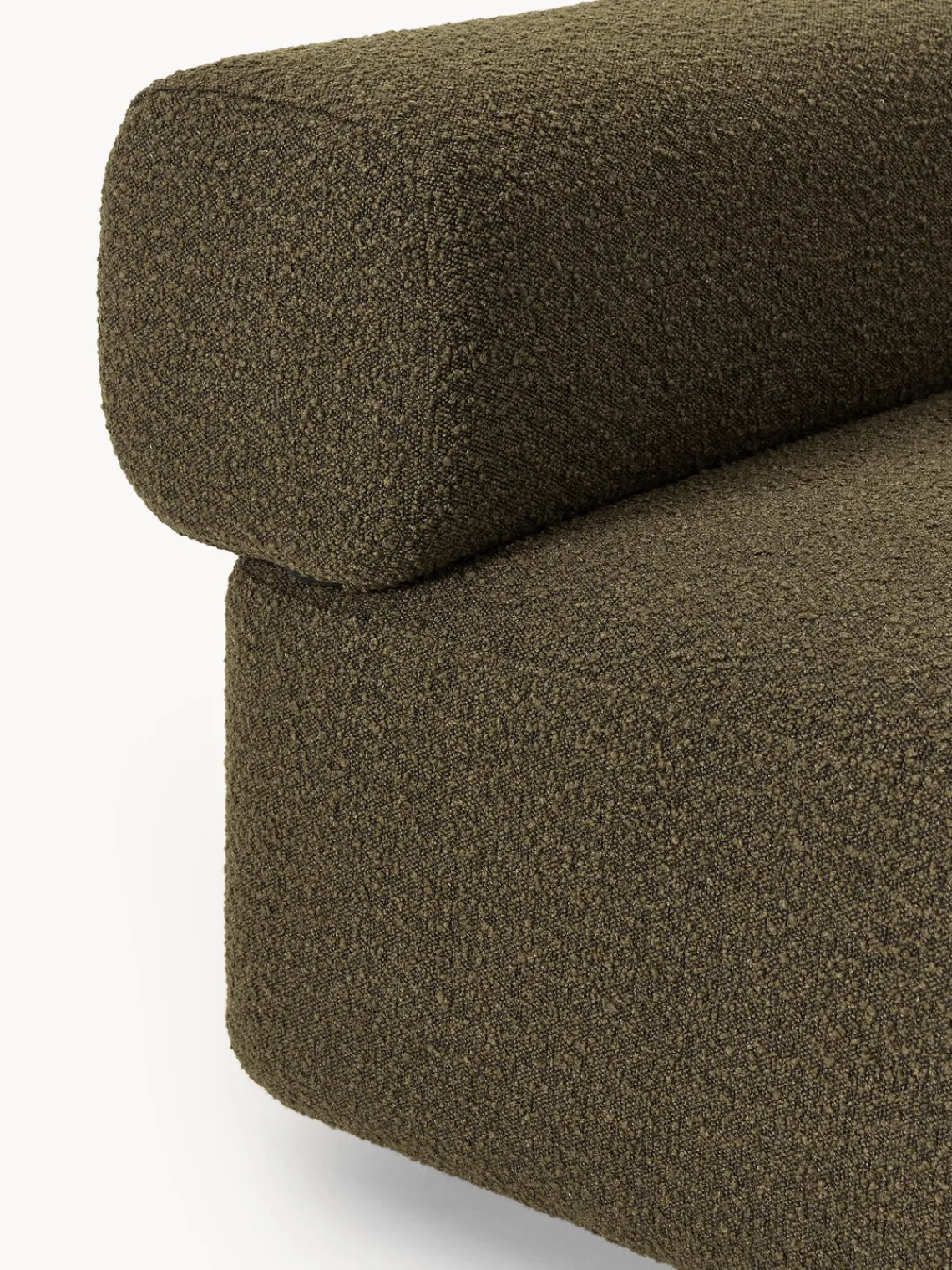 New Módulo de esquina en tejido bouclé Anton Sofás