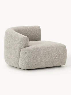 Sofás></noscript>Westwing Collection Módulo de esquina en tejido bouclé Sofia Bouclé jaspeado, beige