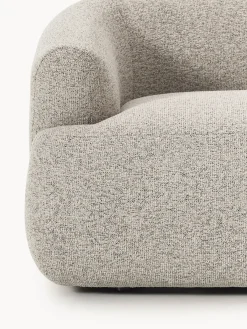 Sofás></noscript>Westwing Collection Módulo de esquina en tejido bouclé Sofia Bouclé jaspeado, beige