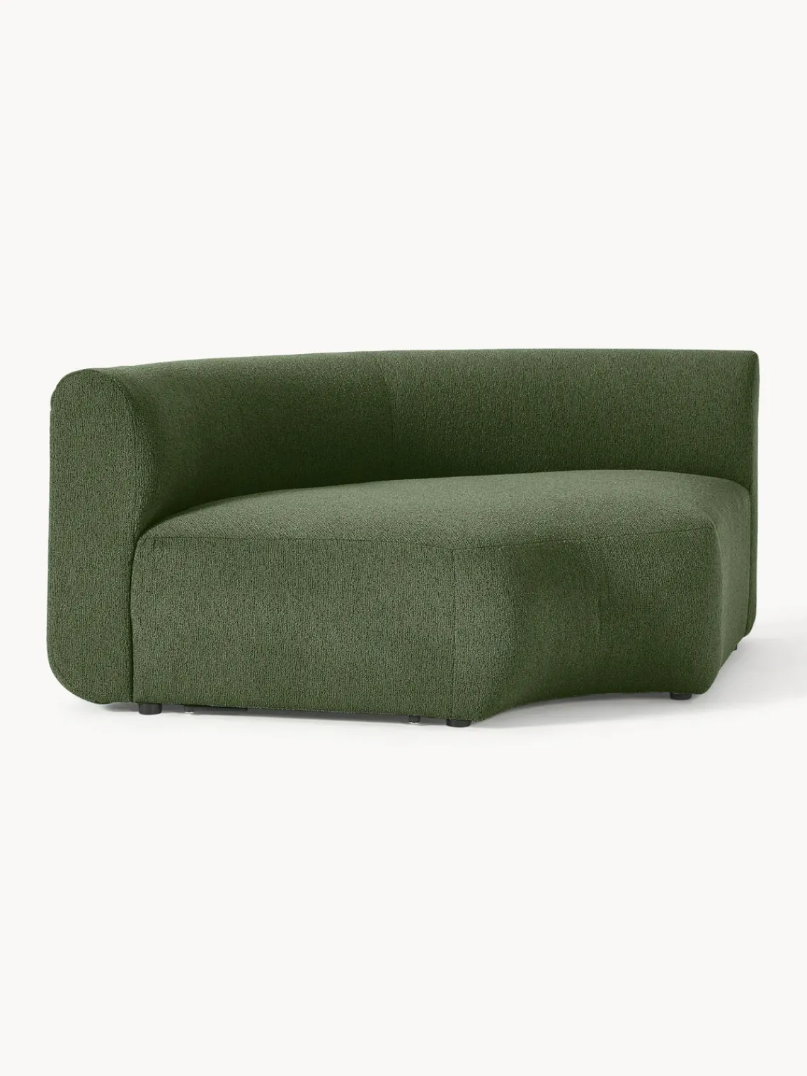 Best Módulo de esquina redondo en tejido bouclé Sofia Sofás