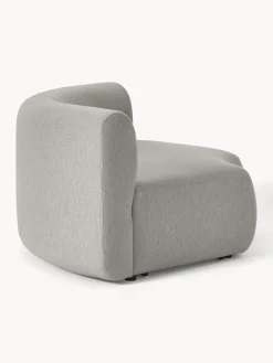 Sofás></noscript>Westwing Collection Módulo de esquina redondo Sofia Tejido grueso gris
