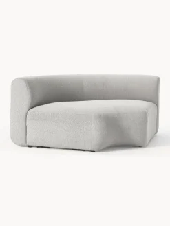 New Módulo de esquina redondo en tejido bouclé Sofia Sofás