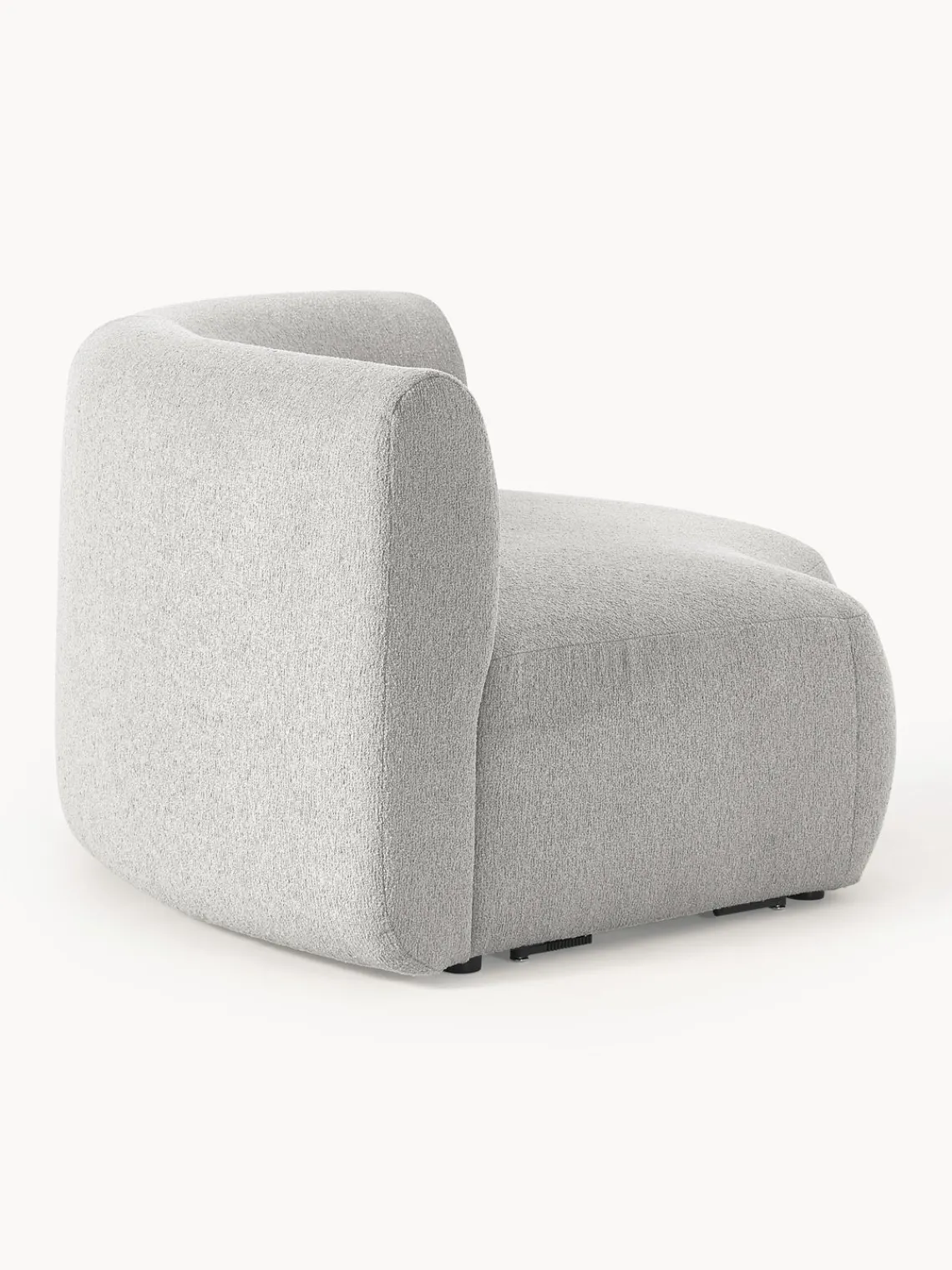 New Módulo de esquina redondo en tejido bouclé Sofia Sofás