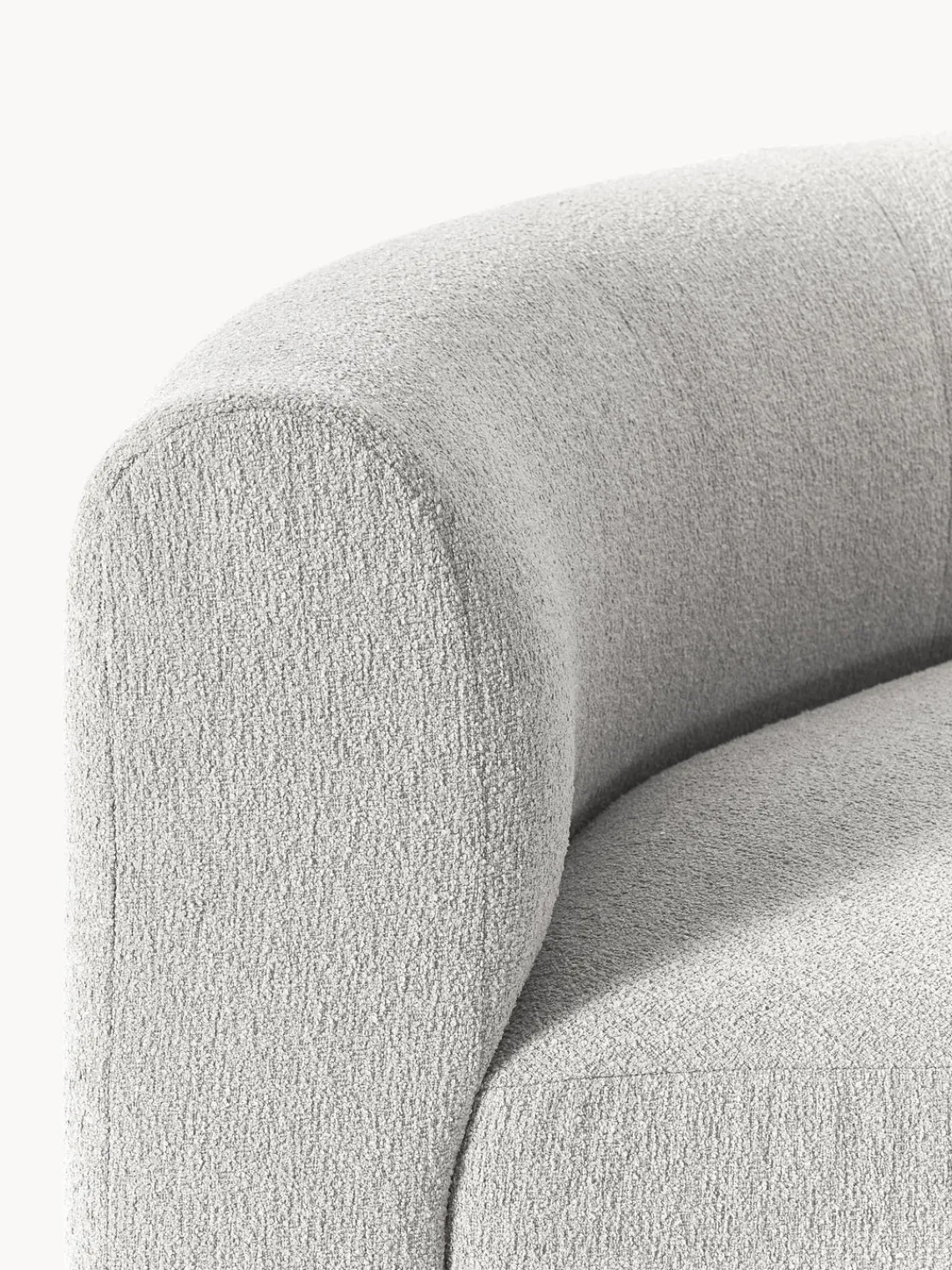 New Módulo de esquina redondo en tejido bouclé Sofia Sofás